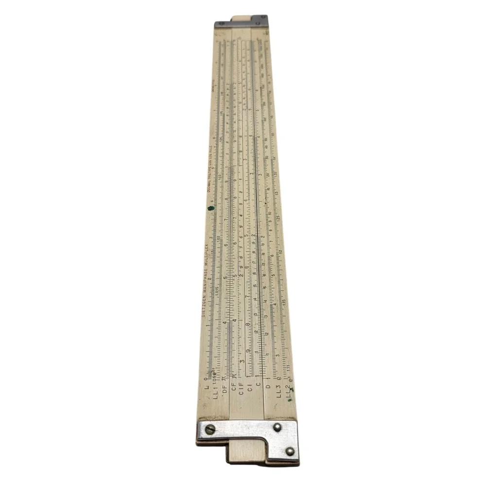 Eugene Dietzgen Maniphase Multiplex 1732 Decimal Trig Type Log Slide Rule w/case
